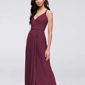 David's Bridal Georgette Bridesmaid Dress Sz 14